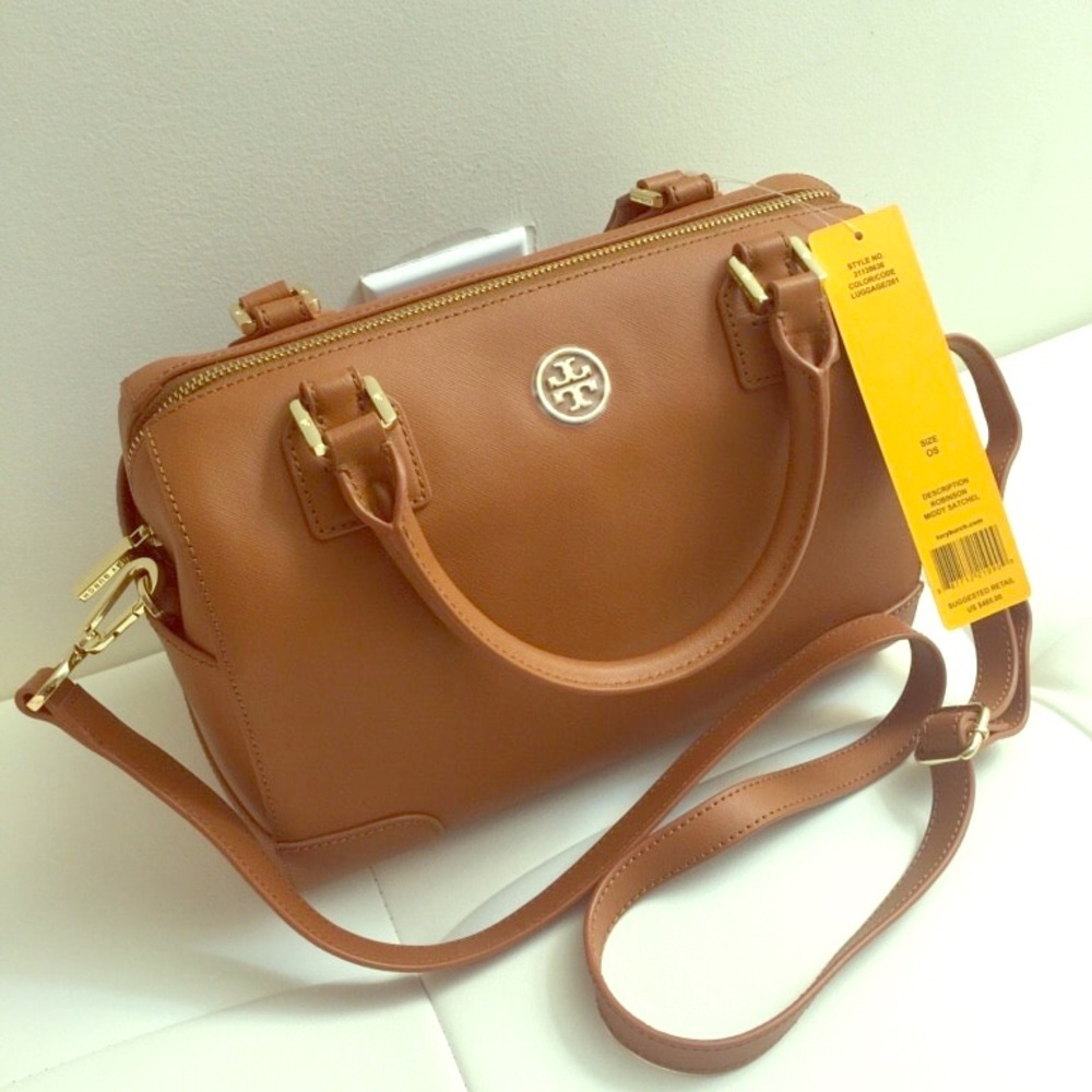 Tory Burch Robinson Middy Satchel handbag